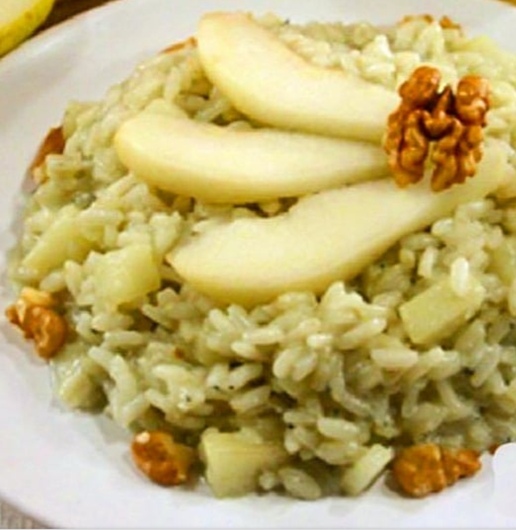 Risoto De Gorgonzola Pera E Nozes Culin Ria Direto Da It Lia Esse