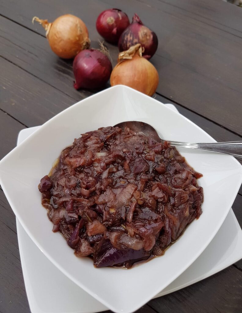 Cebola caramelizada com vinagre balsamico